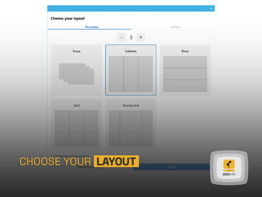 choose your layout seedpc