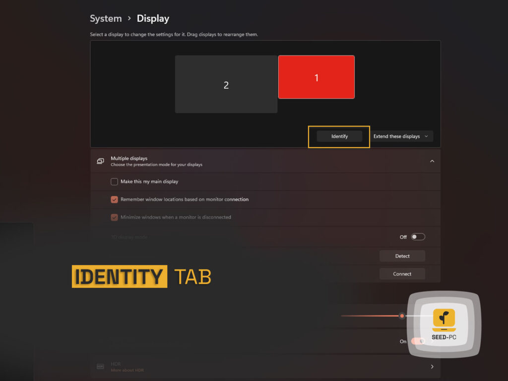 identity tab seed pc