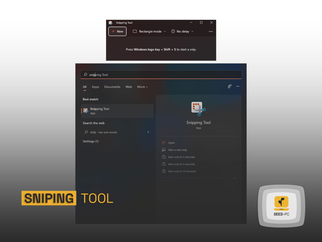 snipping tool seedpc