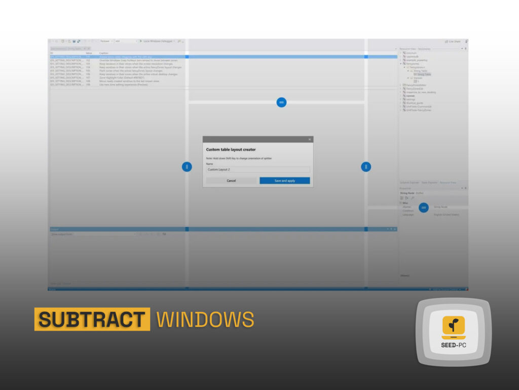 subtract windows seedpc