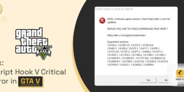 fix Script Hook V Critical Error in Grand Theft Auto V seedpc