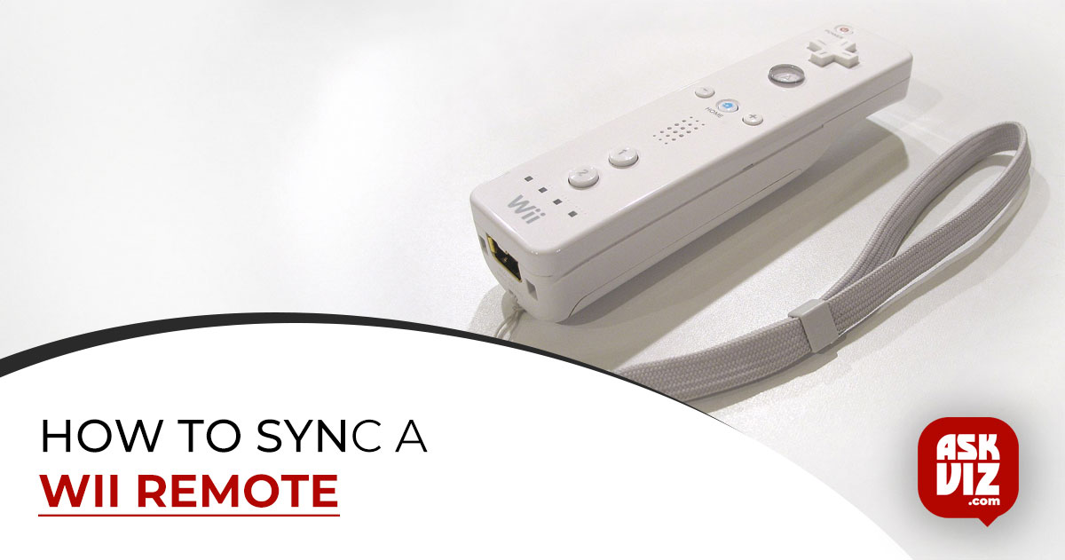 How to Sync a Wii Remote askviz