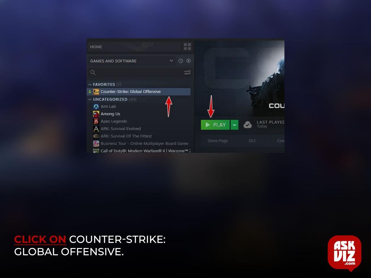 click on Counter-Strike- Global Offensive askviz