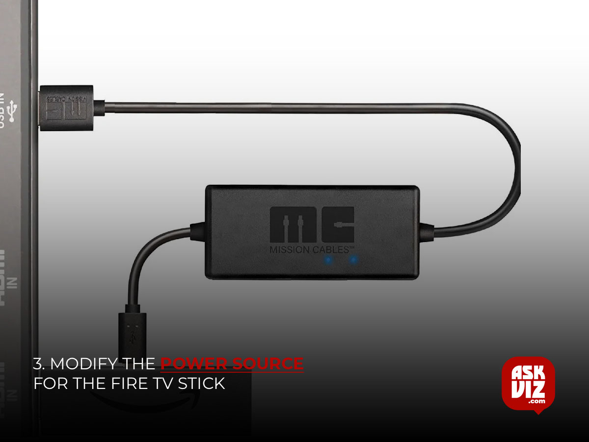 3. Modify the Power Source for the Fire TV Stick askviz