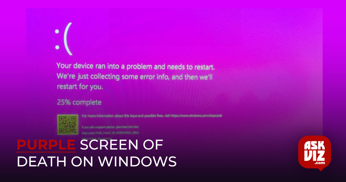 How to Fix- Purple Screen of Death on Windows askviz