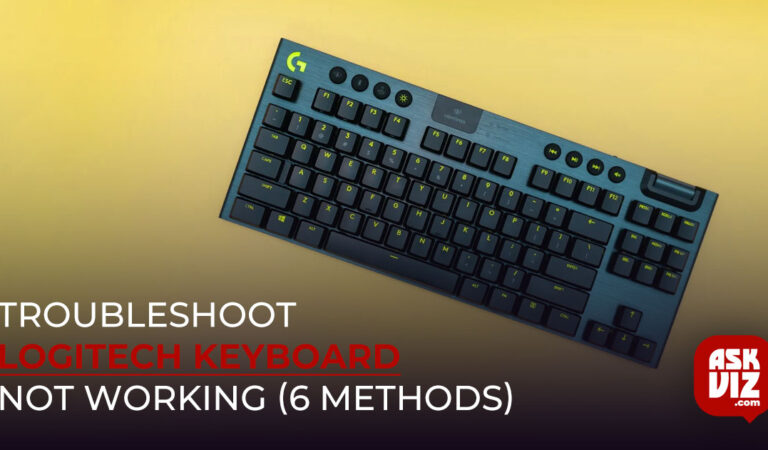 Troubleshoot Logitech Keyboard Not Working (6 Methods)